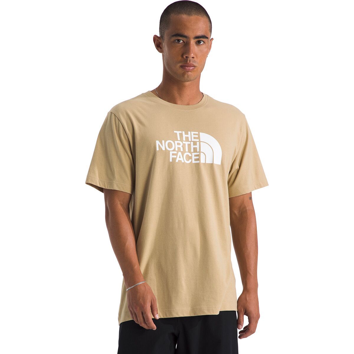 Image of The North Face Short-Sleeve Core Half Dome T-Shirt - Men's Khaki Stone, XL