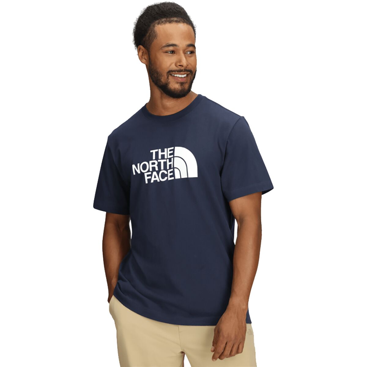 Image of The North Face Short-Sleeve Core Half Dome T-Shirt - Men's Summit Navy/TNF White, M