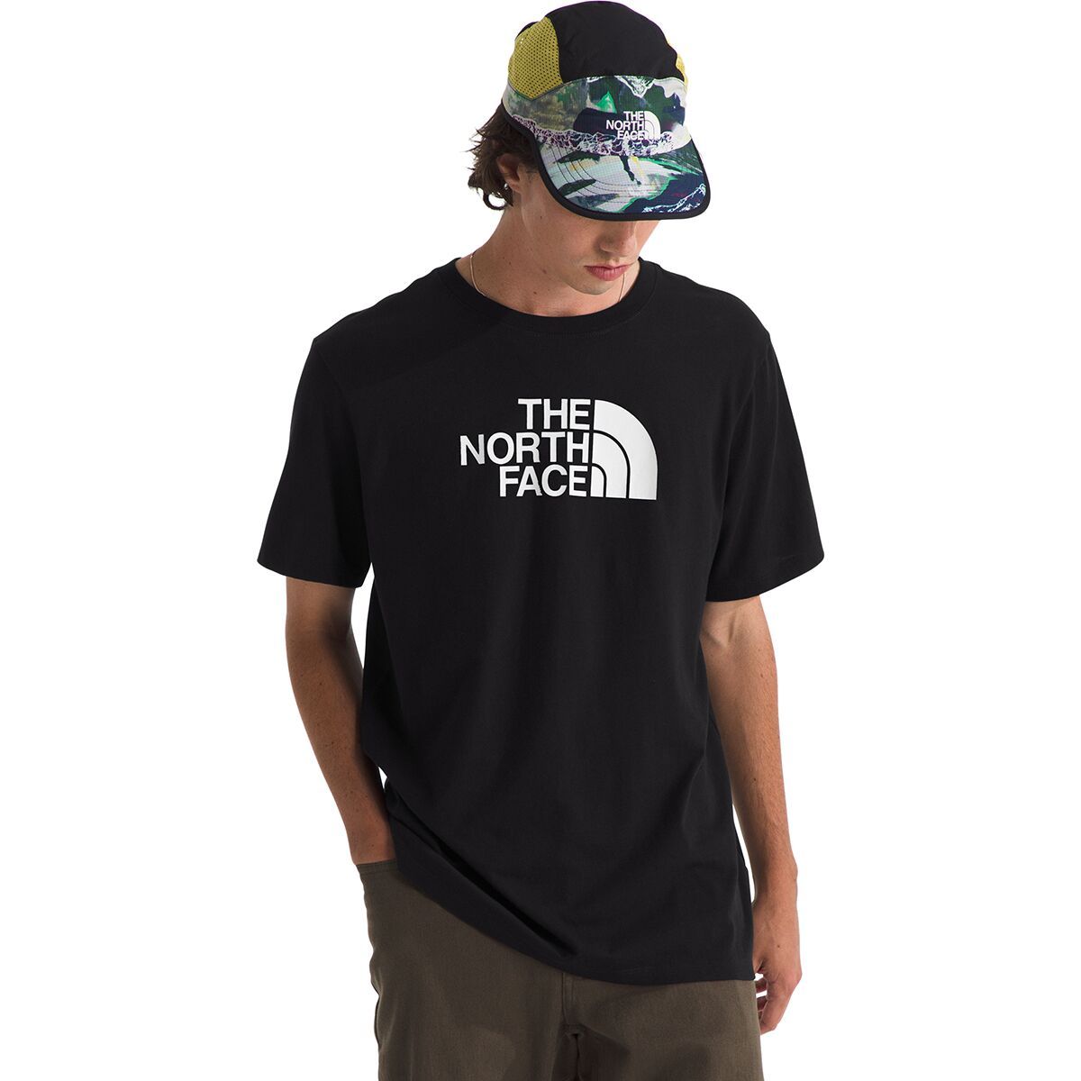 Image of The North Face Short-Sleeve Core Half Dome T-Shirt - Men's TNF Black/TNF White, L