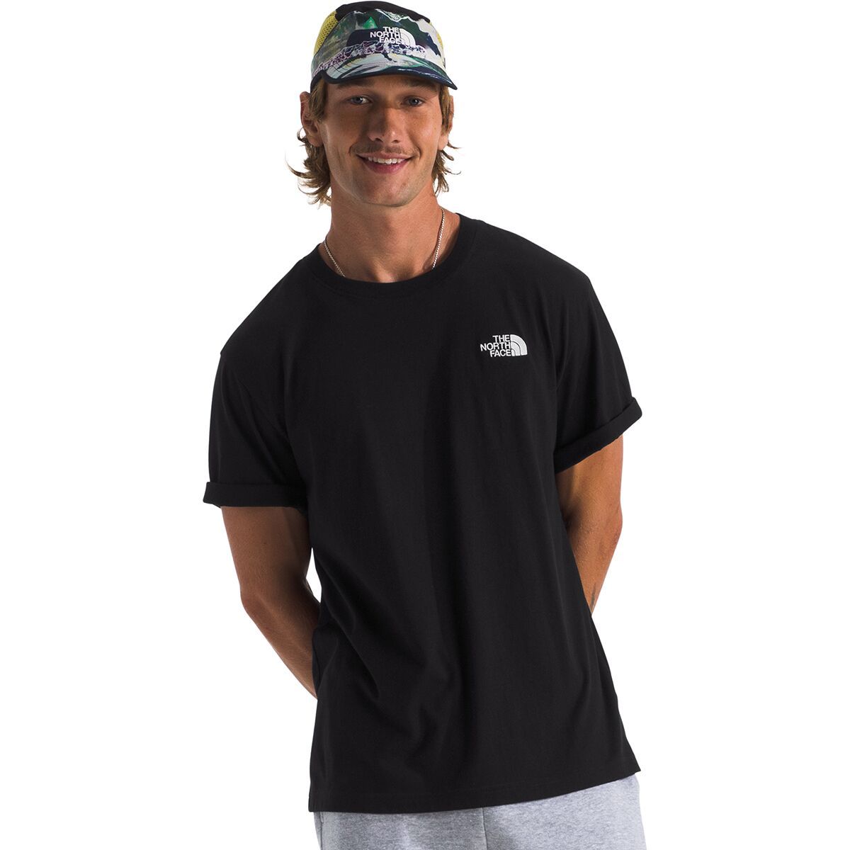 Image of The North Face Evolution Box Fit Short-Sleeve T-Shirt - Men's TNF Black, XL