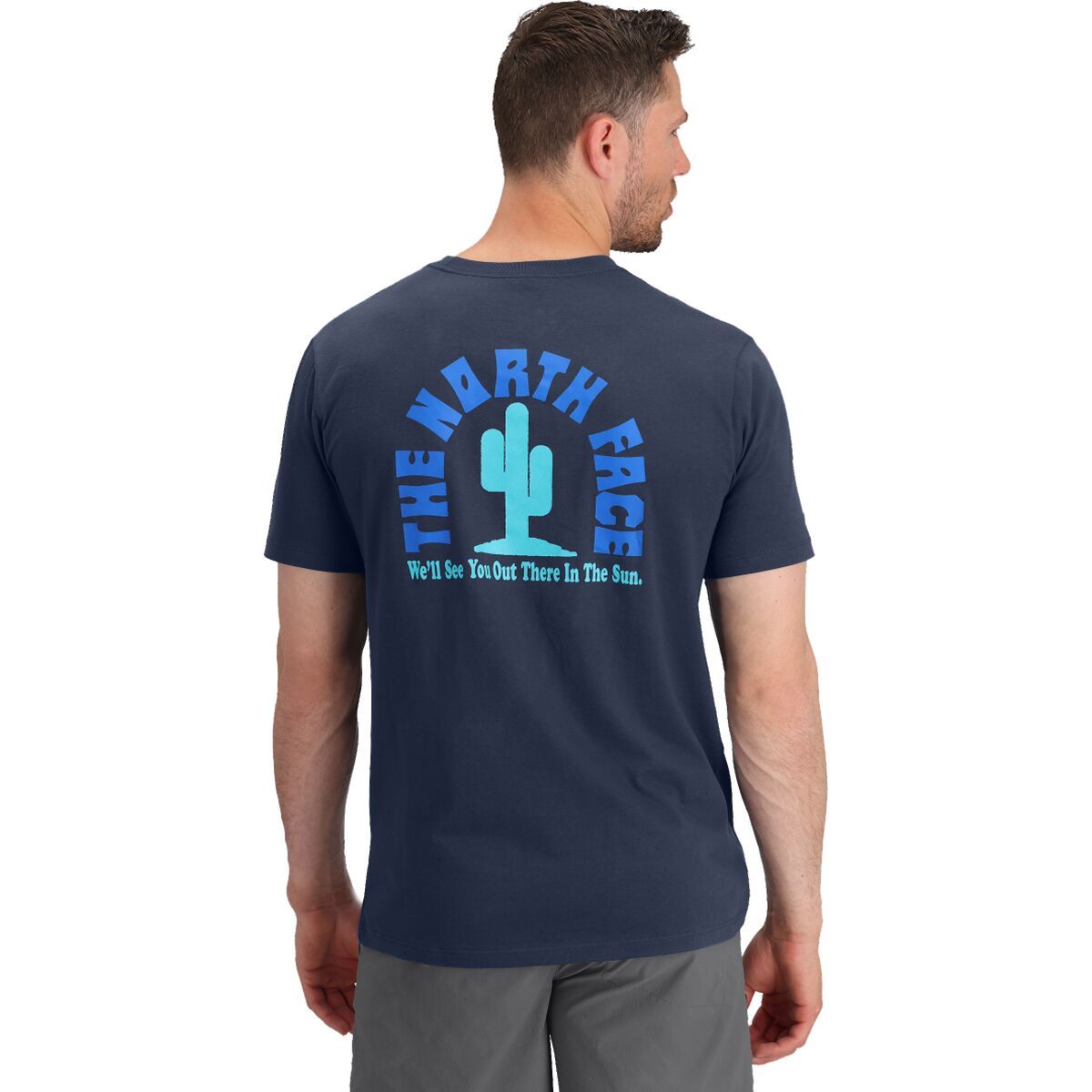 The North Face Short-Sleeve Public Lands Cactus Graphic T-Shirt - Men's Summit Navy, S