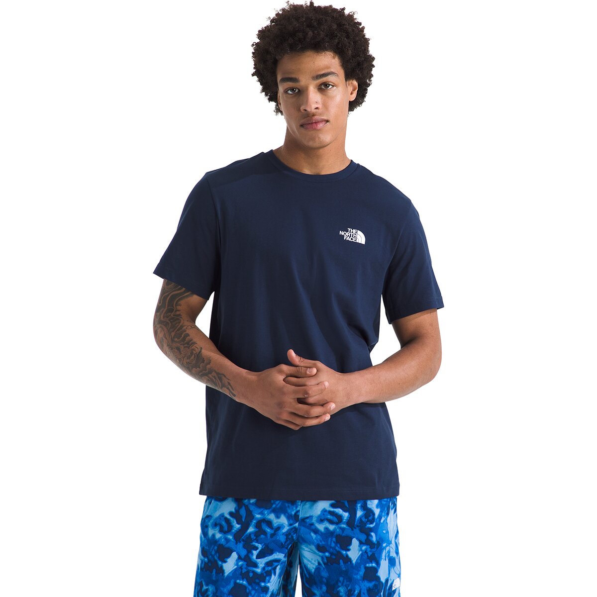 Image of The North Face Short-Sleeve Simple Dome T-Shirt - Men's Summit Navy, S