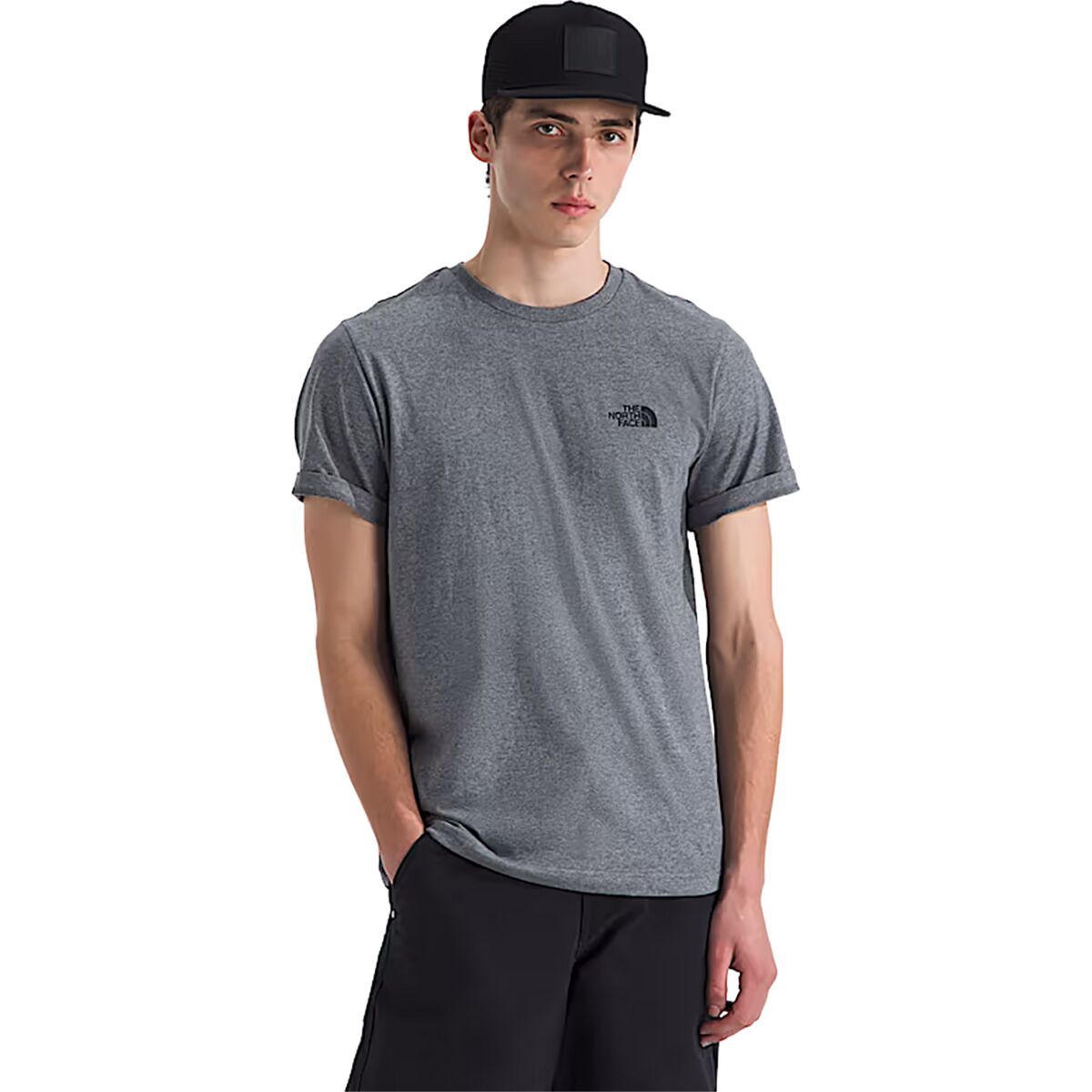 Image of The North Face Short-Sleeve Simple Dome T-Shirt - Men's TNF Medium Grey Heather, M