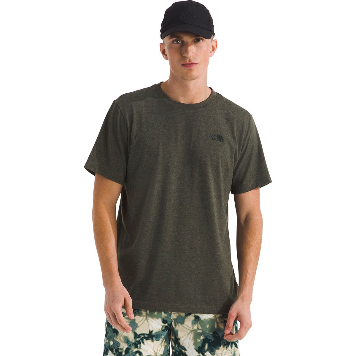 The North Face The North Face Short-Sleeve Tri-Blend T-Shirt - Men's TNF Black Heather, S