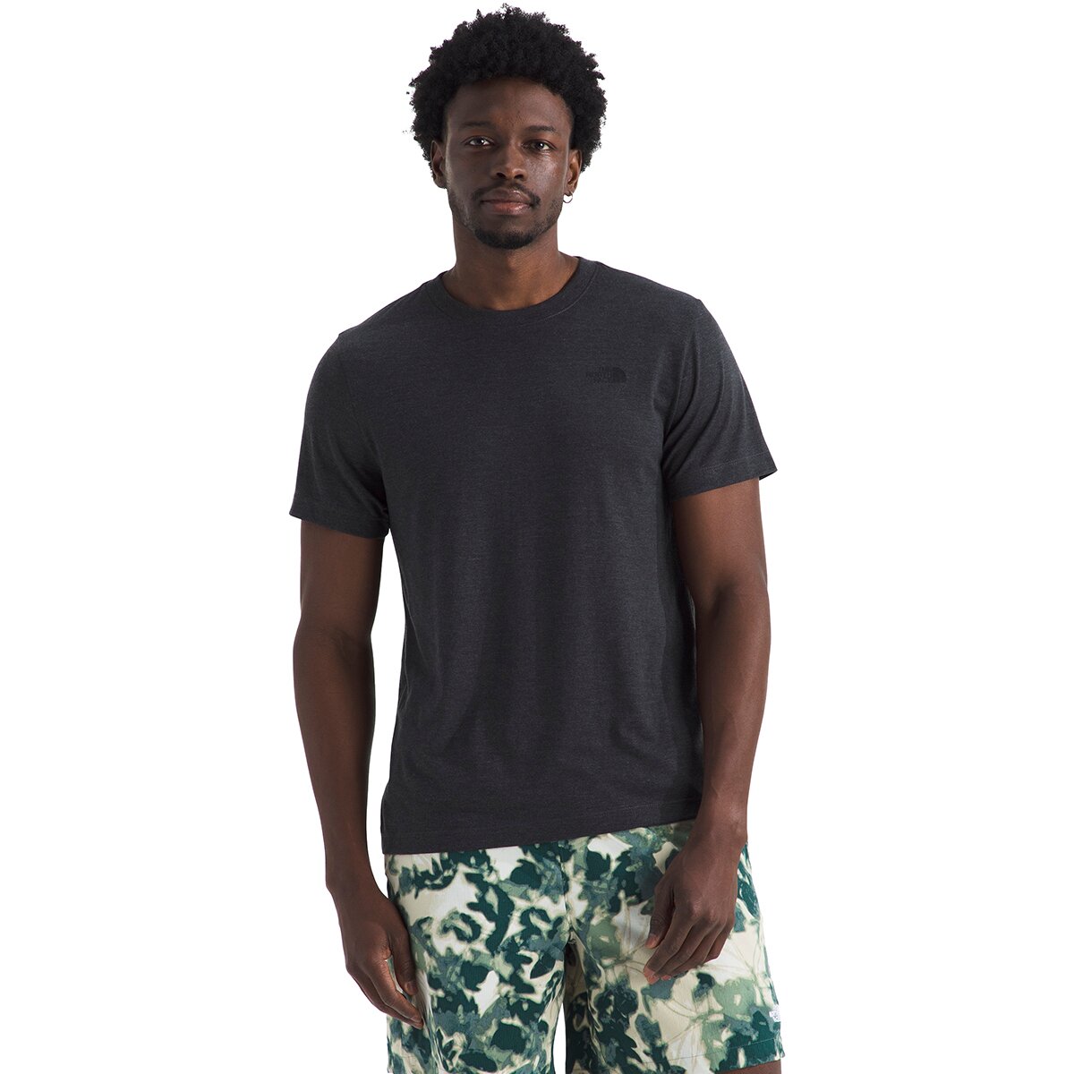 Image of The North Face Short-Sleeve Tri-Blend T-Shirt - Men's TNF Dark Grey Heather, M