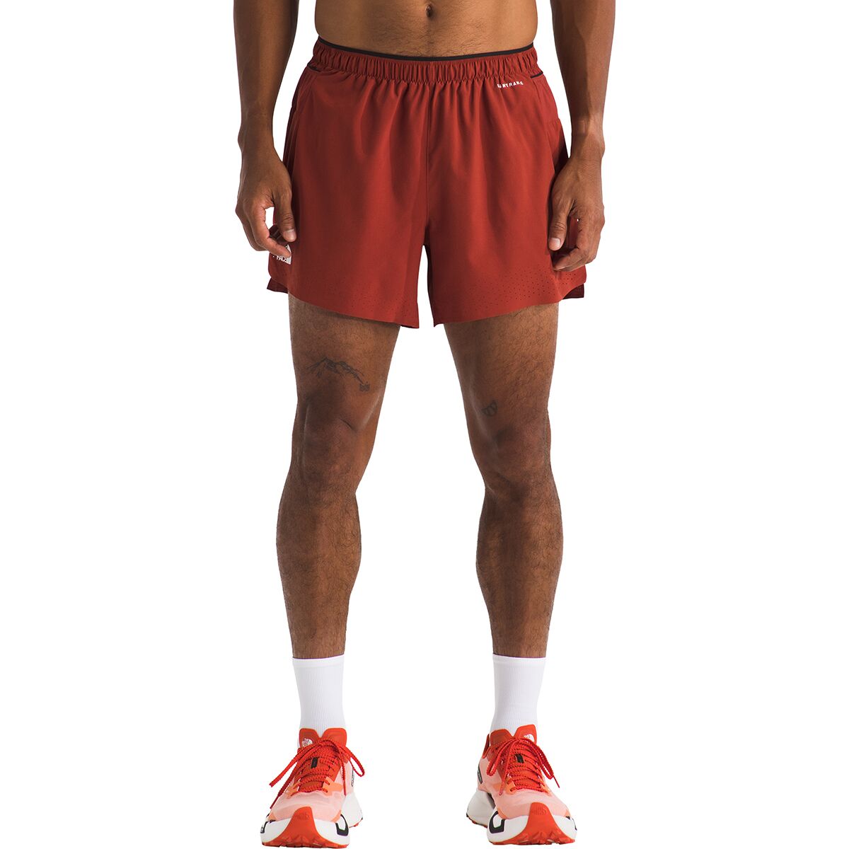 Image of The North Face Summit Pacesetter 5in Short - Men's Iron Clay, S/Short