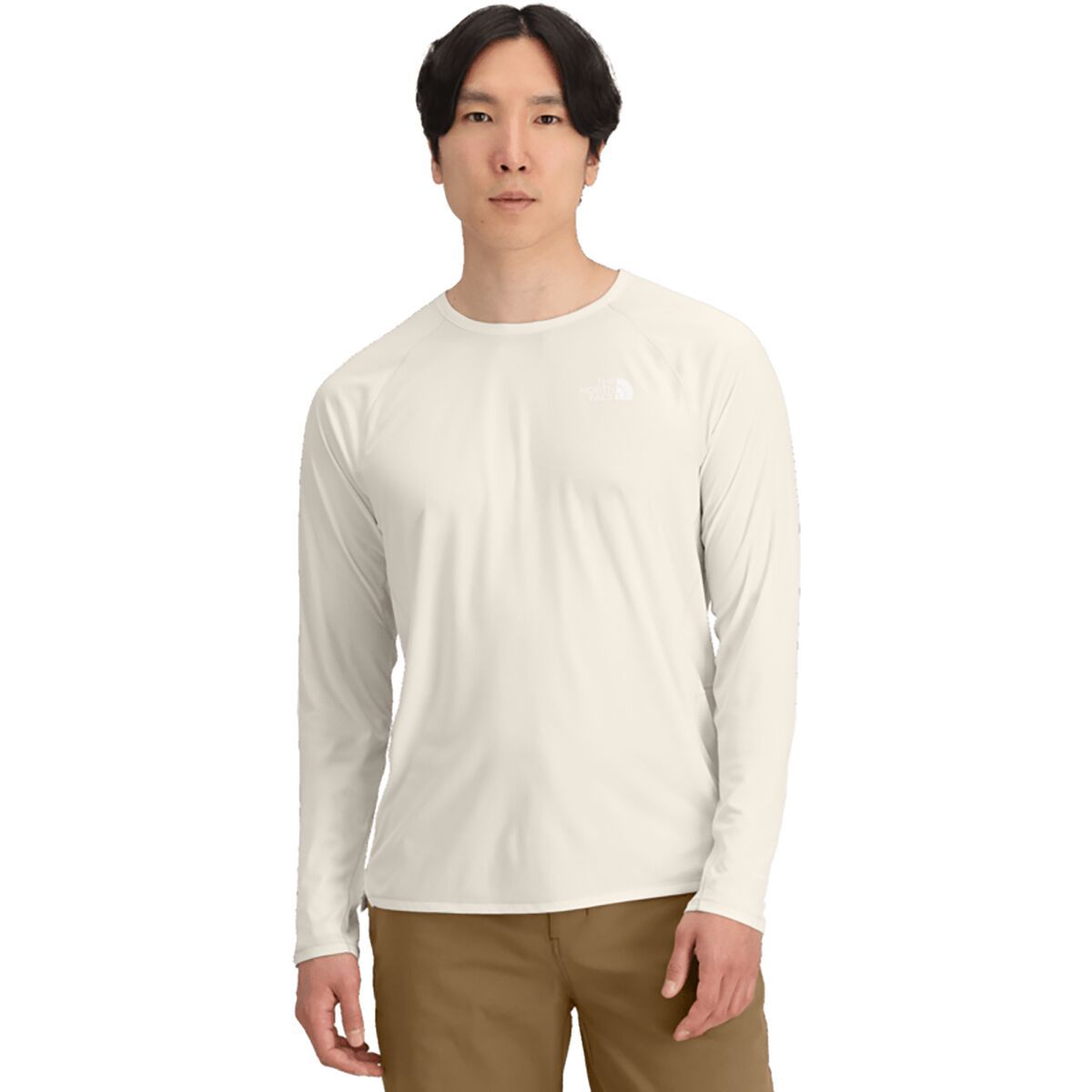 Image of The North Face Sunriser Long-Sleeve Shirt - Men's White Dune, XXL