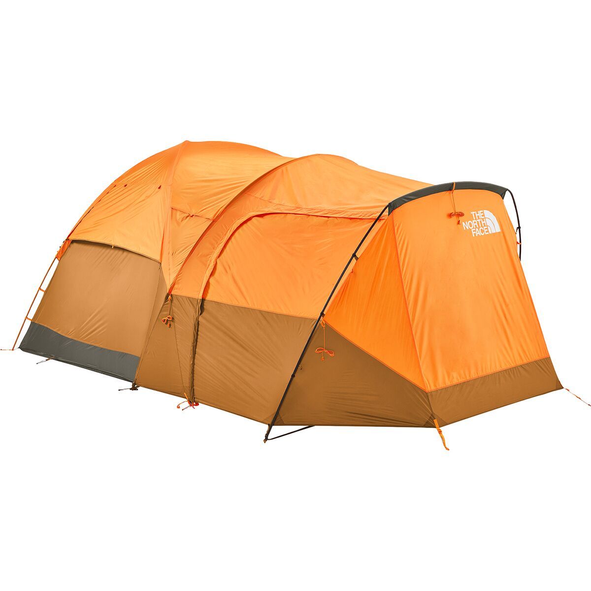 Image of The North Face Wawona 6 Tent: 6-Person 3-Season Light Exuberance Orange/Timber Tan, One Size