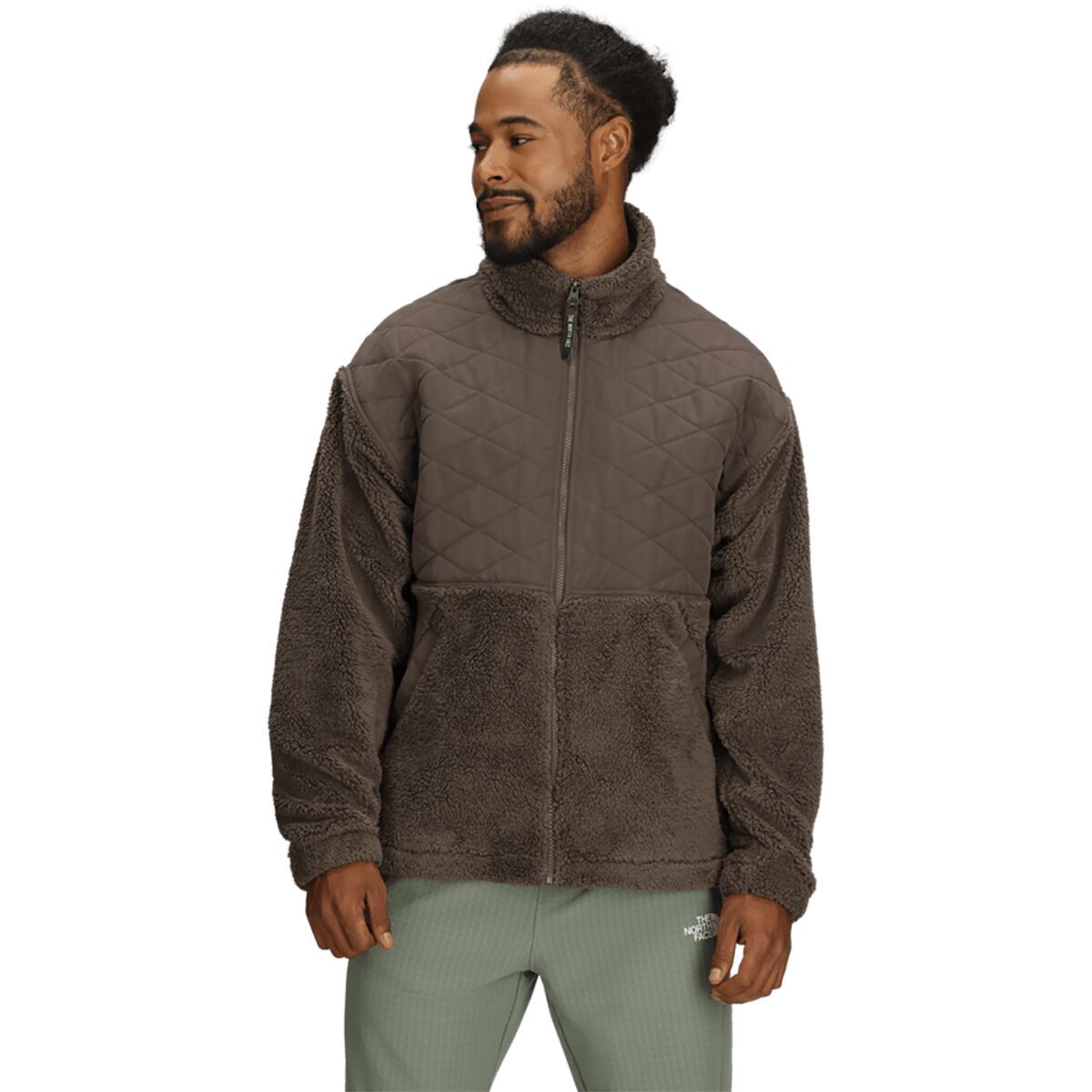 Image of The North Face Cabin Fleece Full-Zip Jacket - Men's Smokey Brown, S