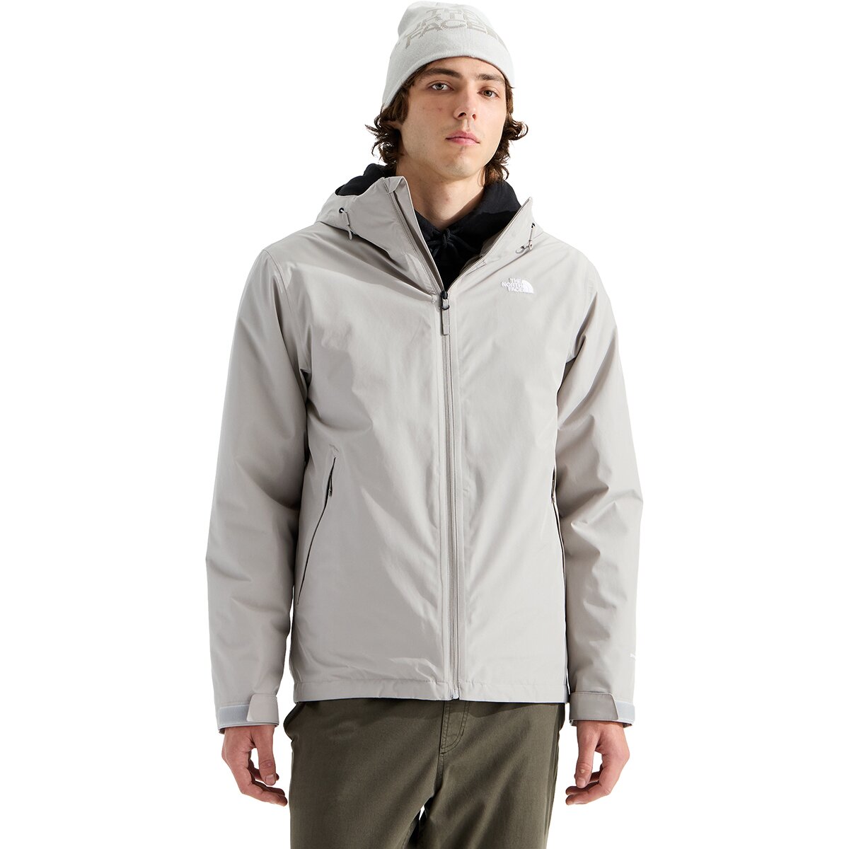 Image of The North Face Carto Mono Triclimate Hooded Jacket - Men's Stone Slab, M