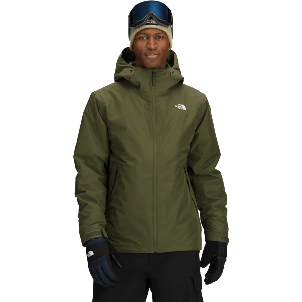 Image of The North Face Carto Mono Triclimate Hooded Jacket - Men's Woodland Green, M