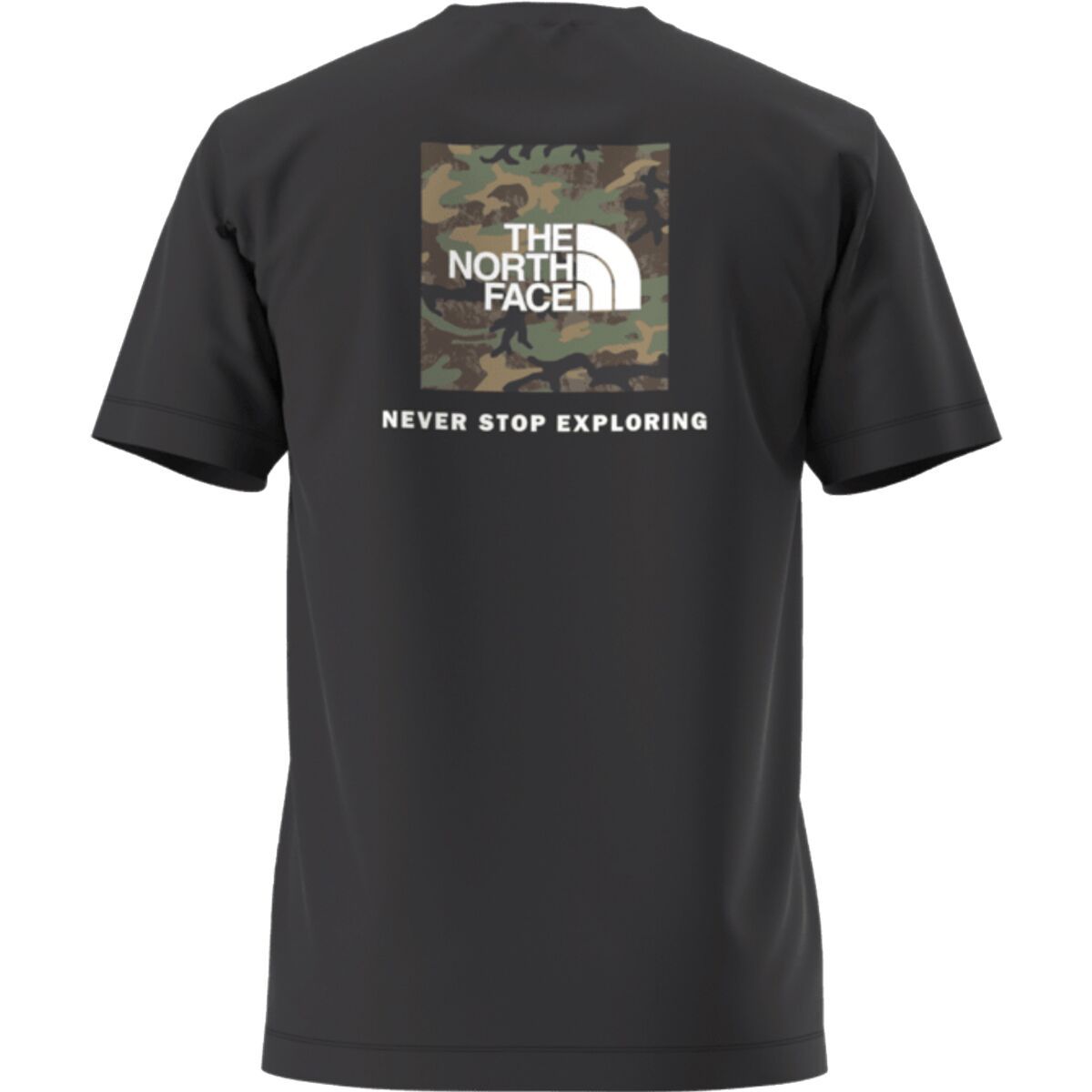 Image of The North Face Evolution Box Camo Fill Short-Sleeve Graphic T-Shirt - Men's TNF Black, S