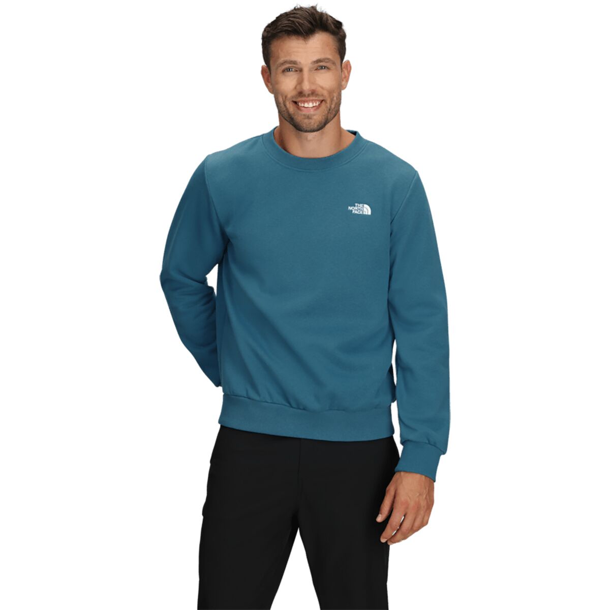 Image of The North Face Evolution Simple Dome Oversized Crew Sweatshirt - Men's Dusk Blue, XS