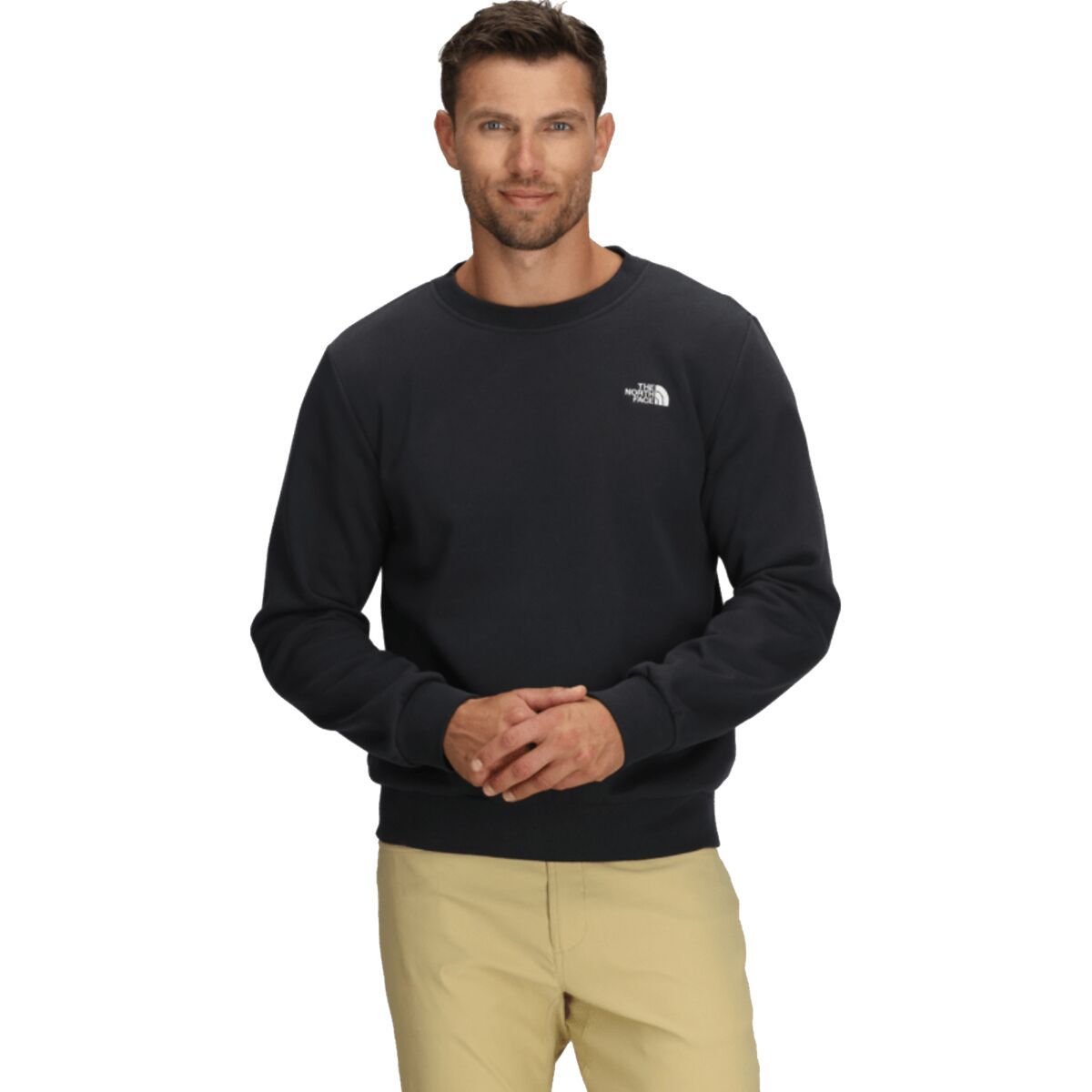 Image of The North Face Evolution Embroidered Crew Sweatshirt - Men's TNF Black, XL