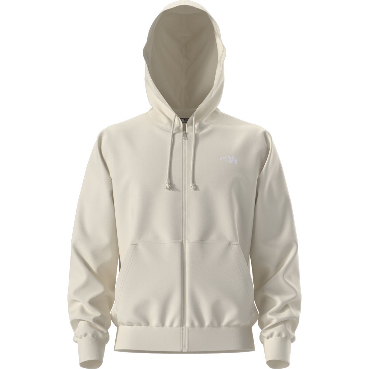 Image of The North Face Evolution Embroidered Full-Zip Hoodie - Men's White Dune, XXL
