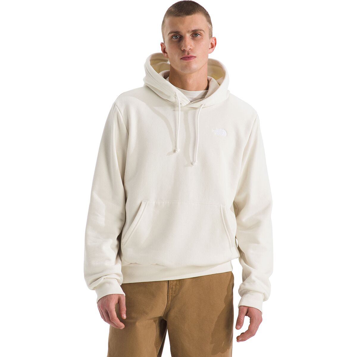 Image of The North Face Evolution Simple Dome Hoodie - Men's White Dune, S