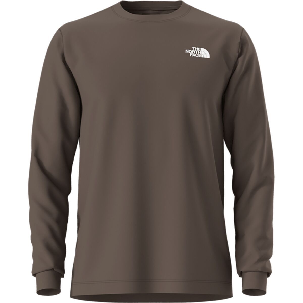 Image of The North Face Evolution Embroidered Long-Sleeve T-Shirt - Men's Smokey Brown, M