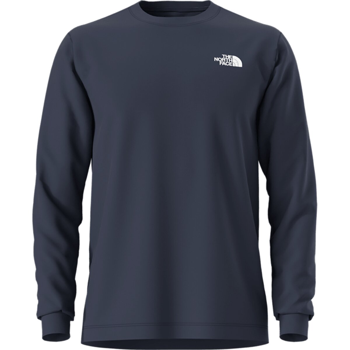 Image of The North Face Evolution Embroidered Long-Sleeve T-Shirt - Men's Summit Navy, XL