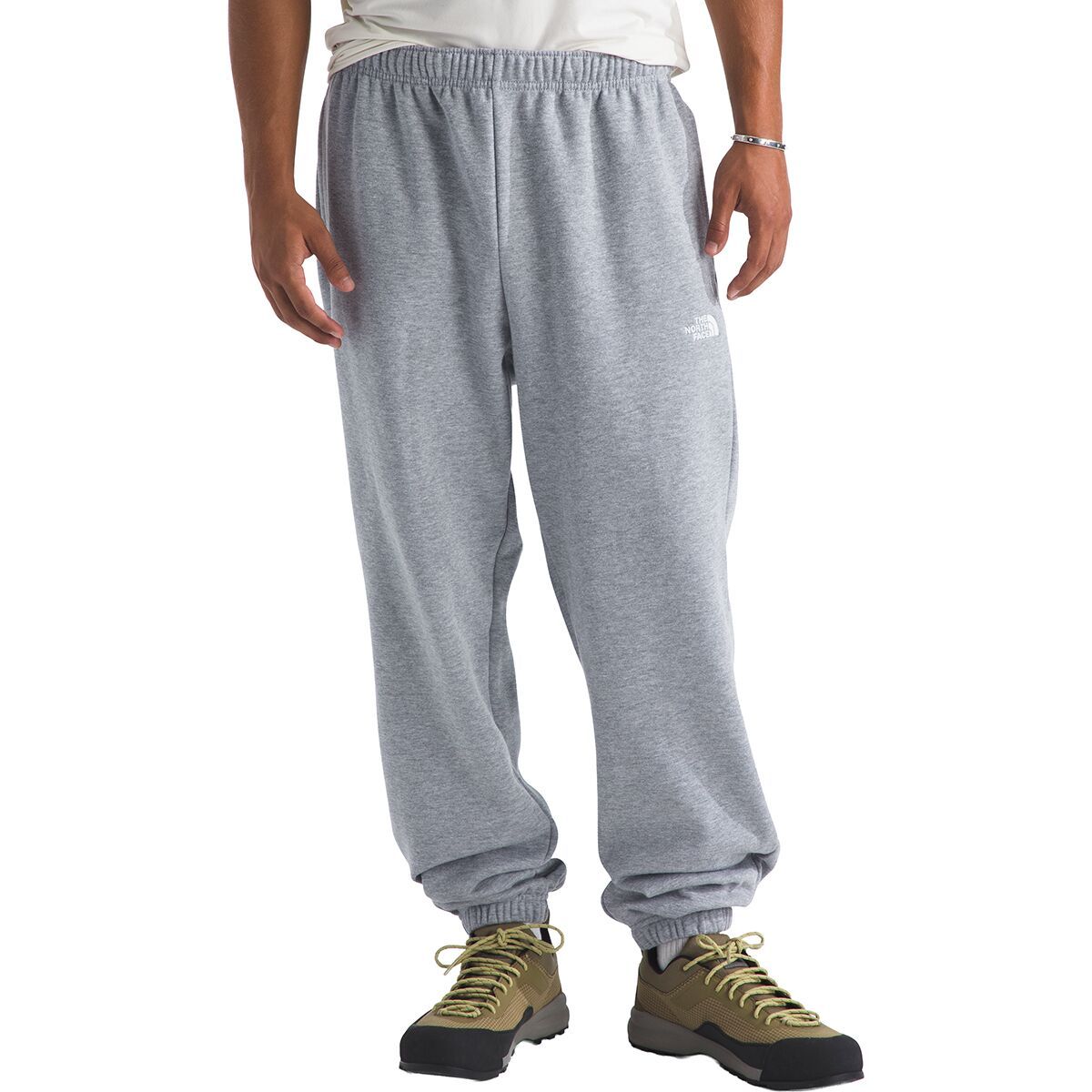 Image of The North Face Evolution Embroidered Pant - Men's TNF Pale Grey Heather, S/Reg