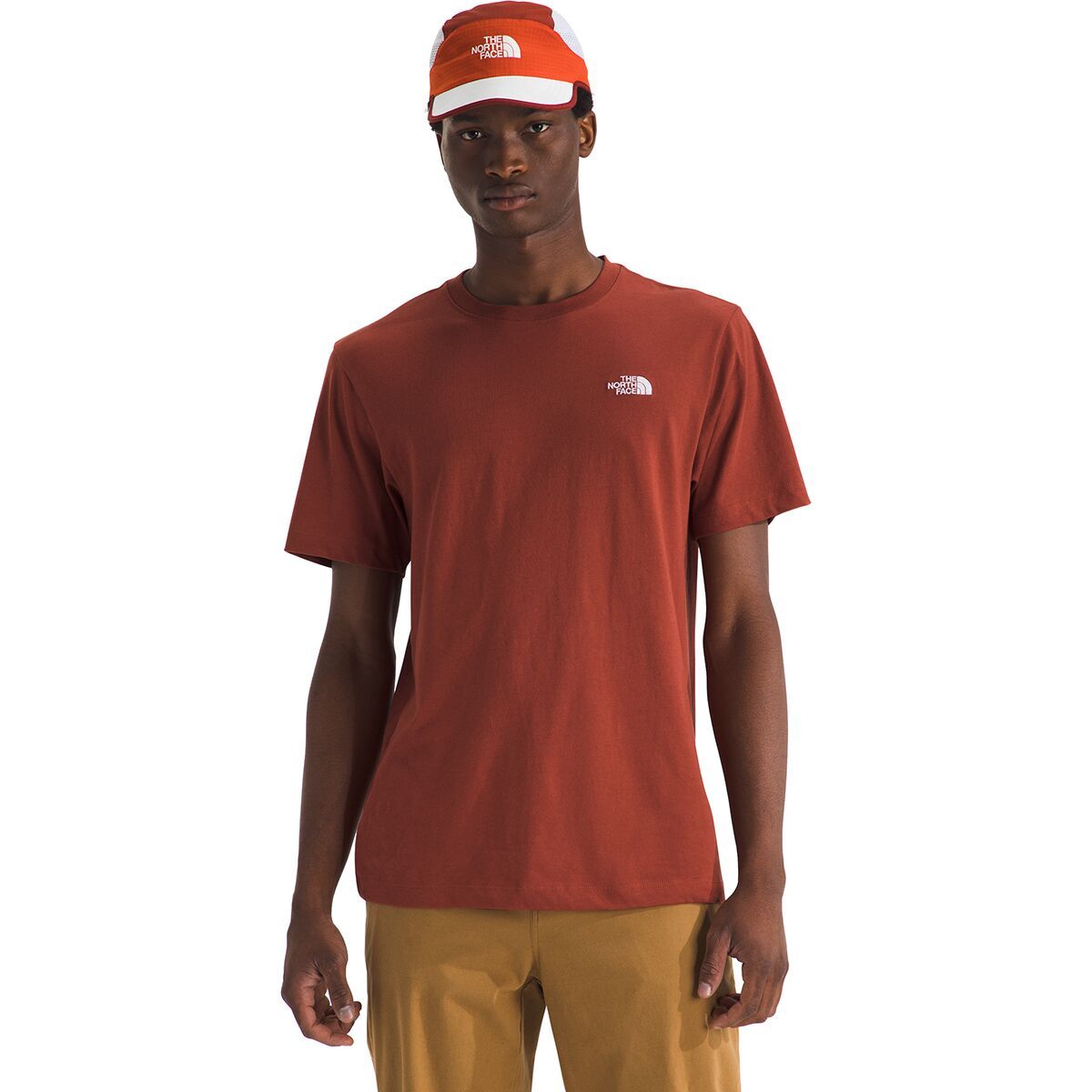 Image of The North Face Evolution Embroidered Short-Sleeve T-Shirt - Men's Iron Clay, L