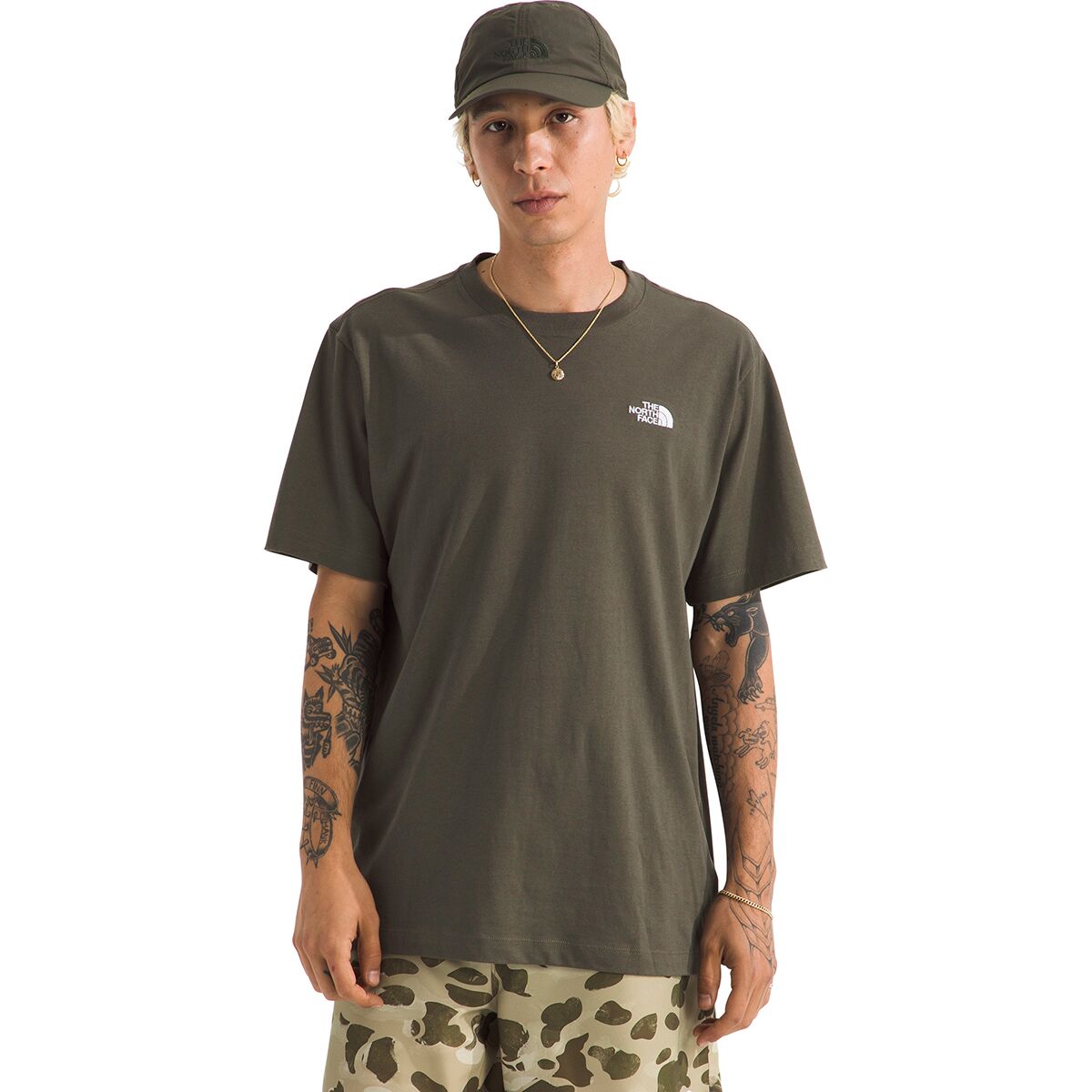 The North Face The North Face Evolution Embroidered Short-Sleeve T-Shirt - Men's TNF Mid Grey Heather, S