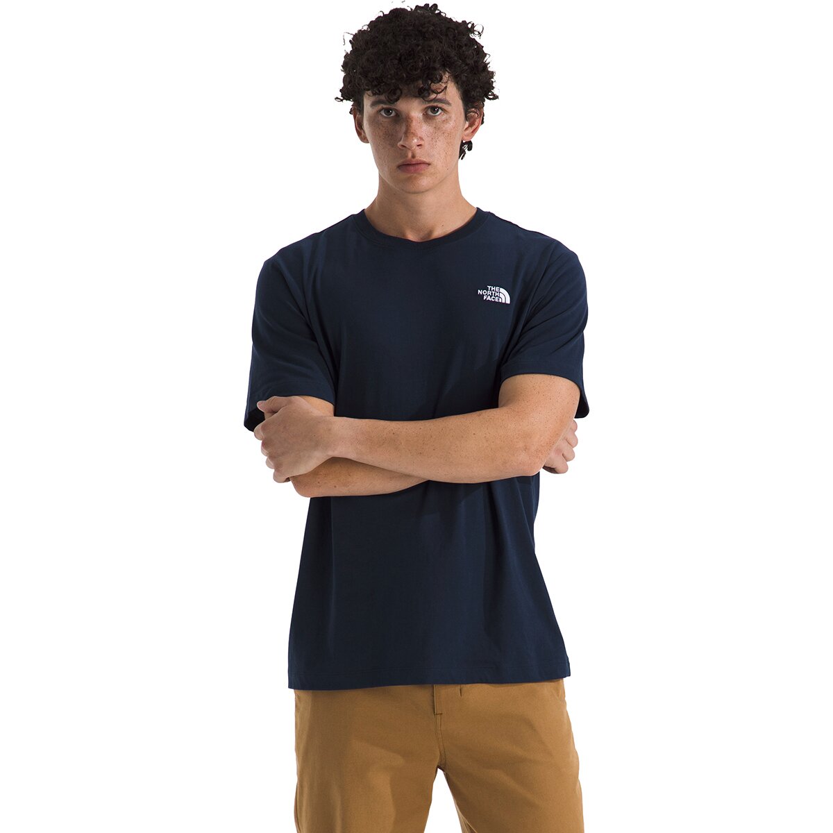 Image of The North Face Evolution Embroidered Short-Sleeve T-Shirt - Men's Summit Navy, XXL