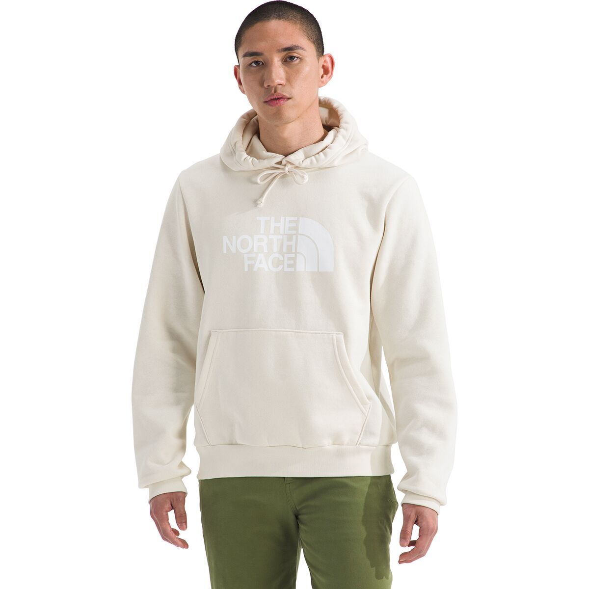 Image of The North Face Evolution Half Dome Hoodie - Men's White Dune, XS