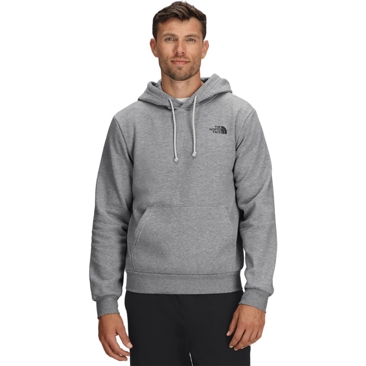 Image of The North Face Evolution Sketch Logo Graphic Hoodie - Men's TNF Pale Grey Heather, L