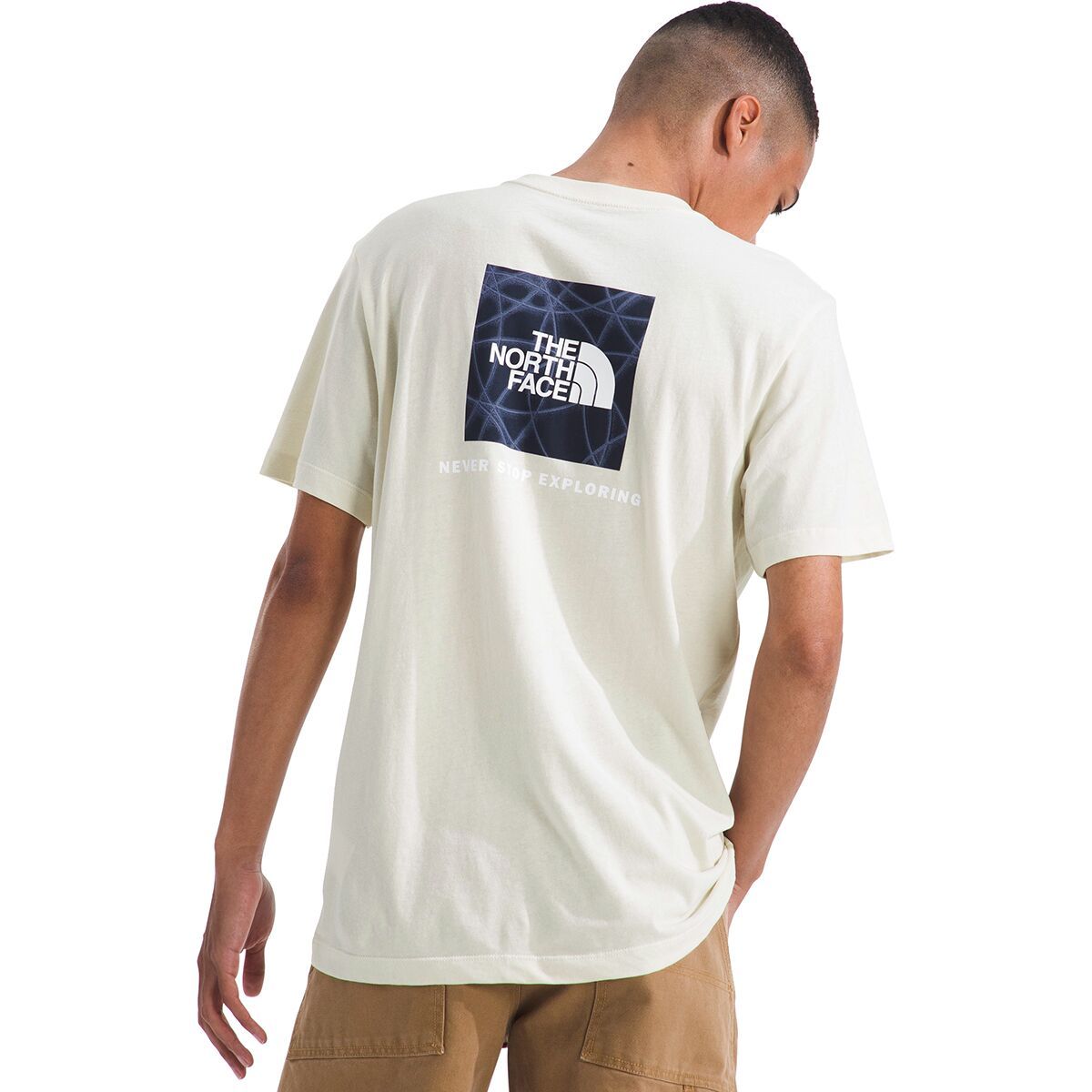Image of The North Face Evolution Sun Halos Box NSE Graphic T-Shirt - Men's White Dune, S