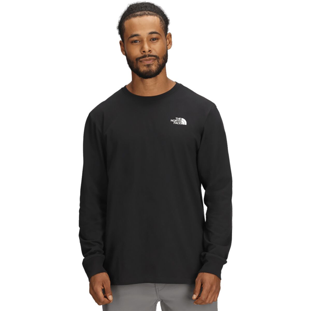 Image of The North Face Evolution Sun Halos Box NSE LS Graphic T-Shirt - Men's TNF Black, M
