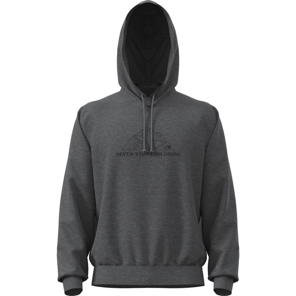 Image of The North Face Evolution TNF Mountain Graphic Hoodie - Men's TNF Mid Grey Heather, XL
