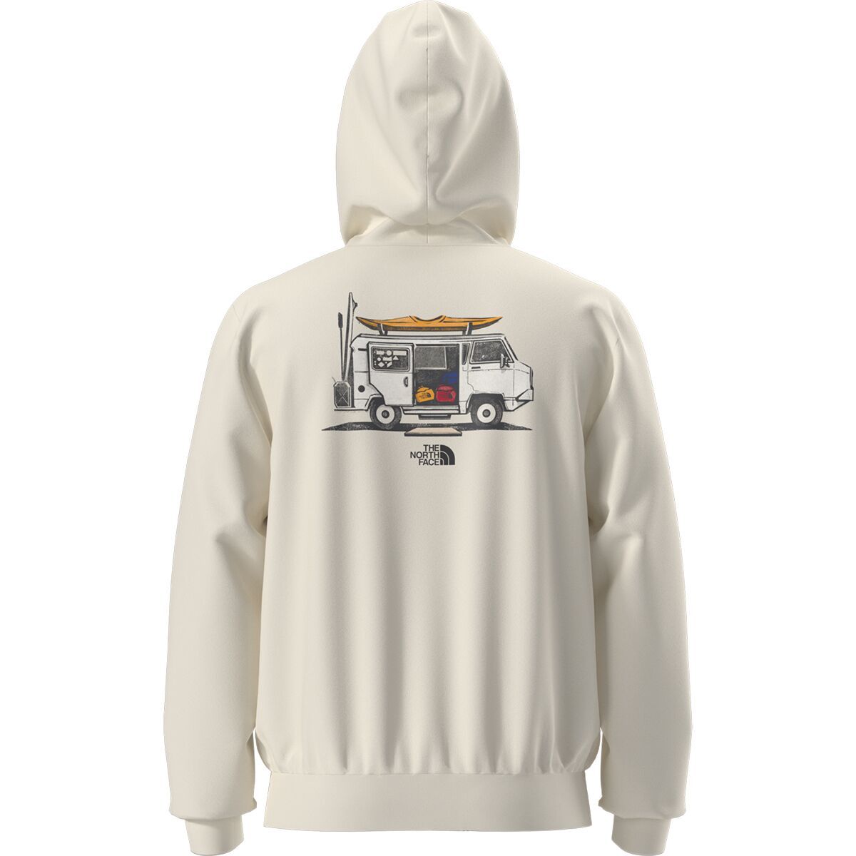 Image of The North Face Evolution Van Life Graphic Hoodie - Men's White Dune, M