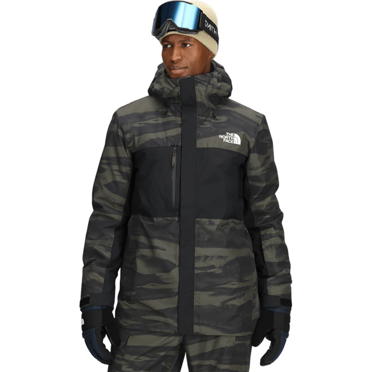Image of The North Face Freedom Insulated Print Jacket - Men's New Taupe Green Edge Of Light Print, L