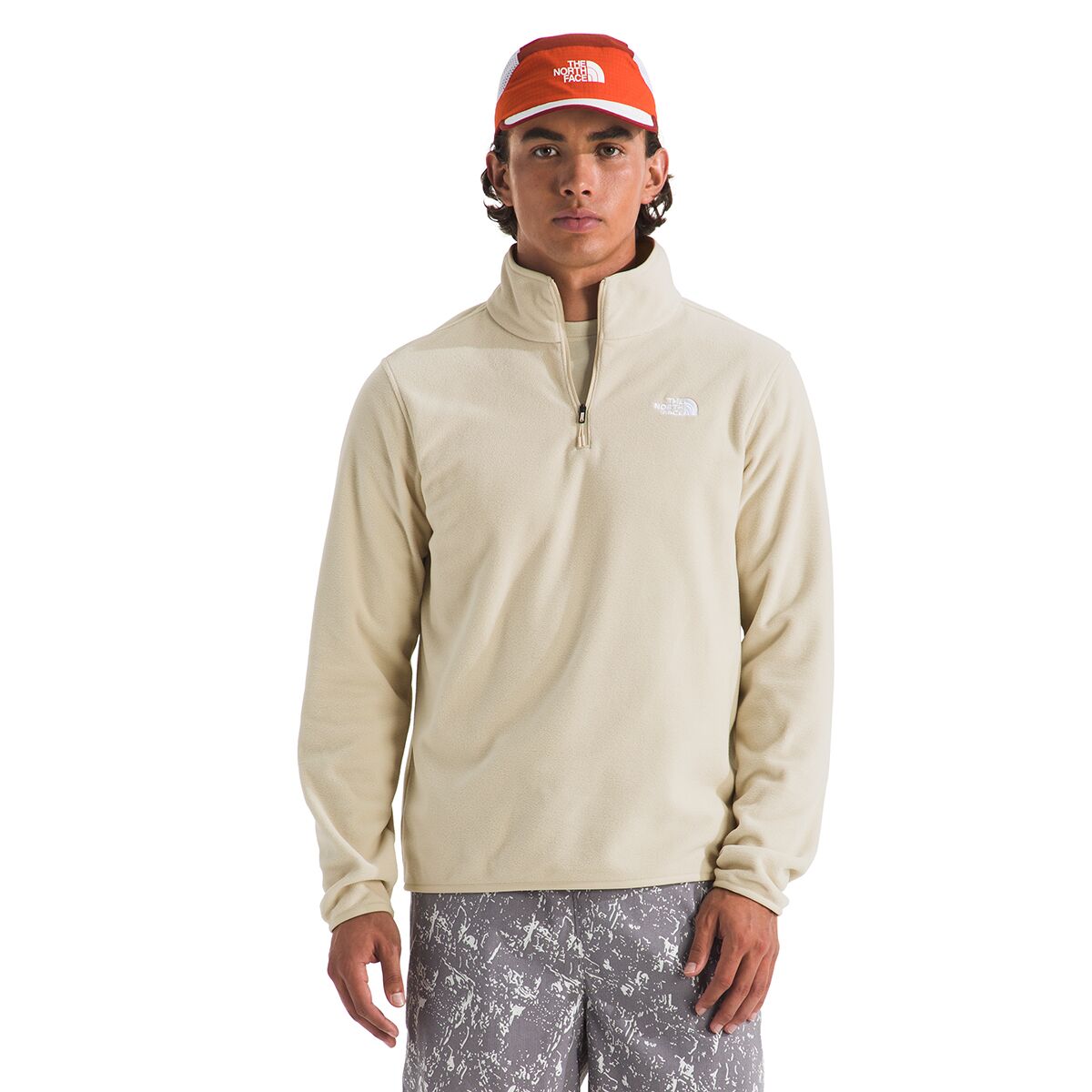 Image of The North Face Glacier Fleece 1/4-Zip Jacket - Men's Desert Stone, M