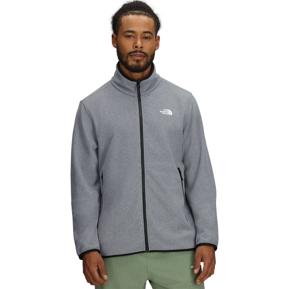 Image of The North Face Glacier Fleece Jacket - Men's TNF Mid Grey Heather, M