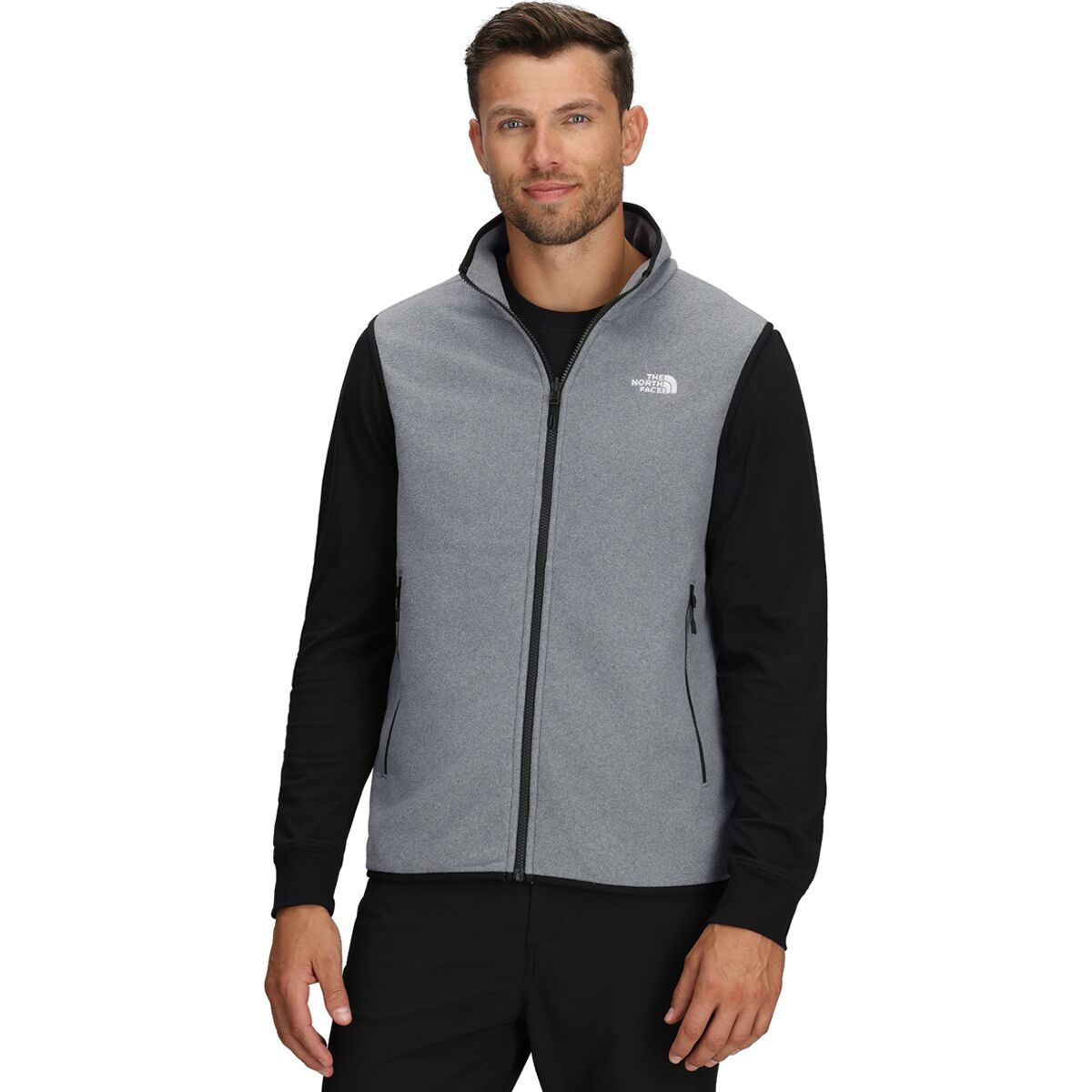 The North Face Glacier Fleece Vest - Men's TNF Mid Grey Heather, XXL