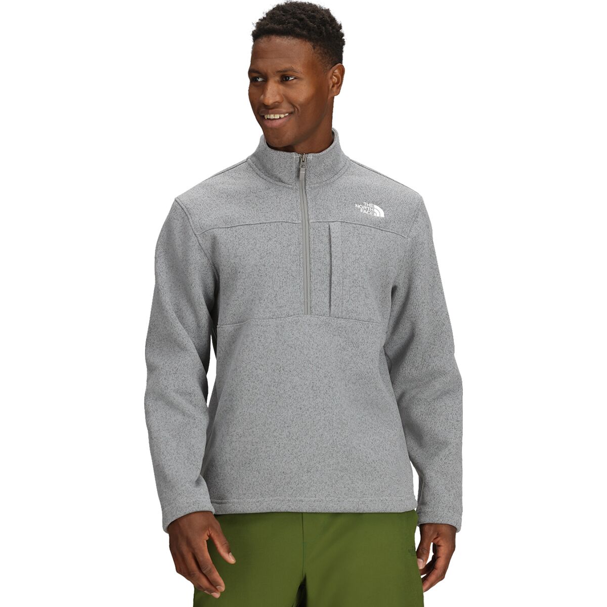 Image of The North Face Gordon Lyons 1/4-Zip Jacket - Men's TNF Medium Grey Heather, XS