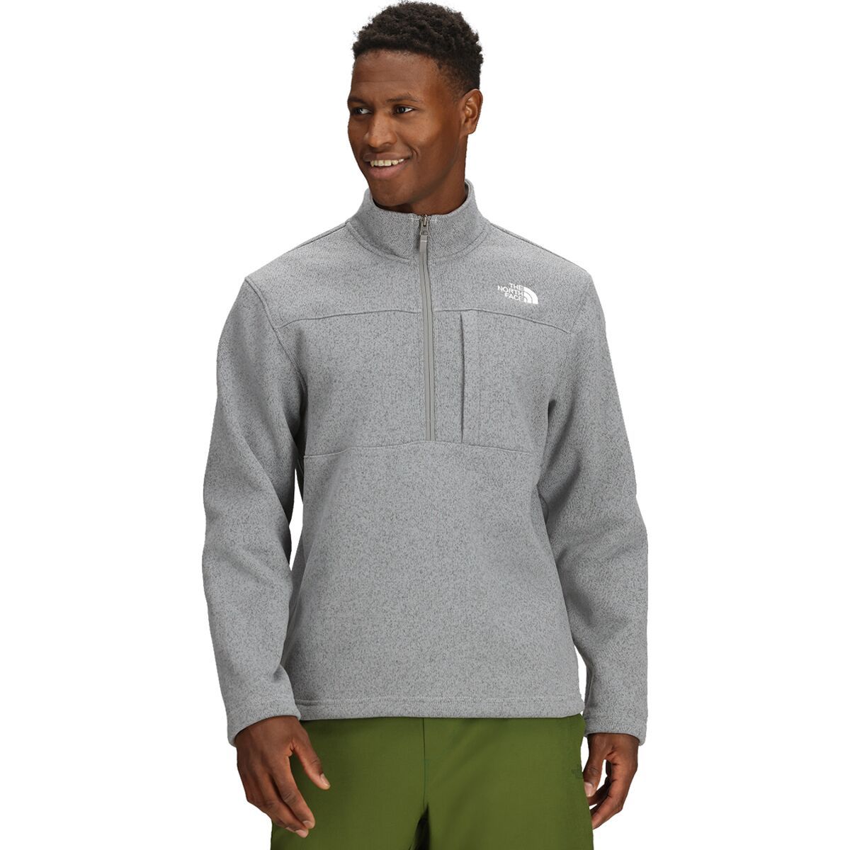 Image of The North Face Gordon Lyons 1/4-Zip Jacket - Men's TNF Medium Grey Heather, L