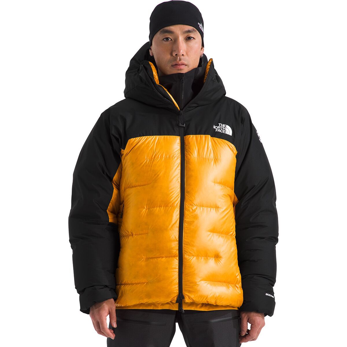 Image of The North Face Summit Himalayan Down Parka - Men's Summit Gold/TNF Black, XXL