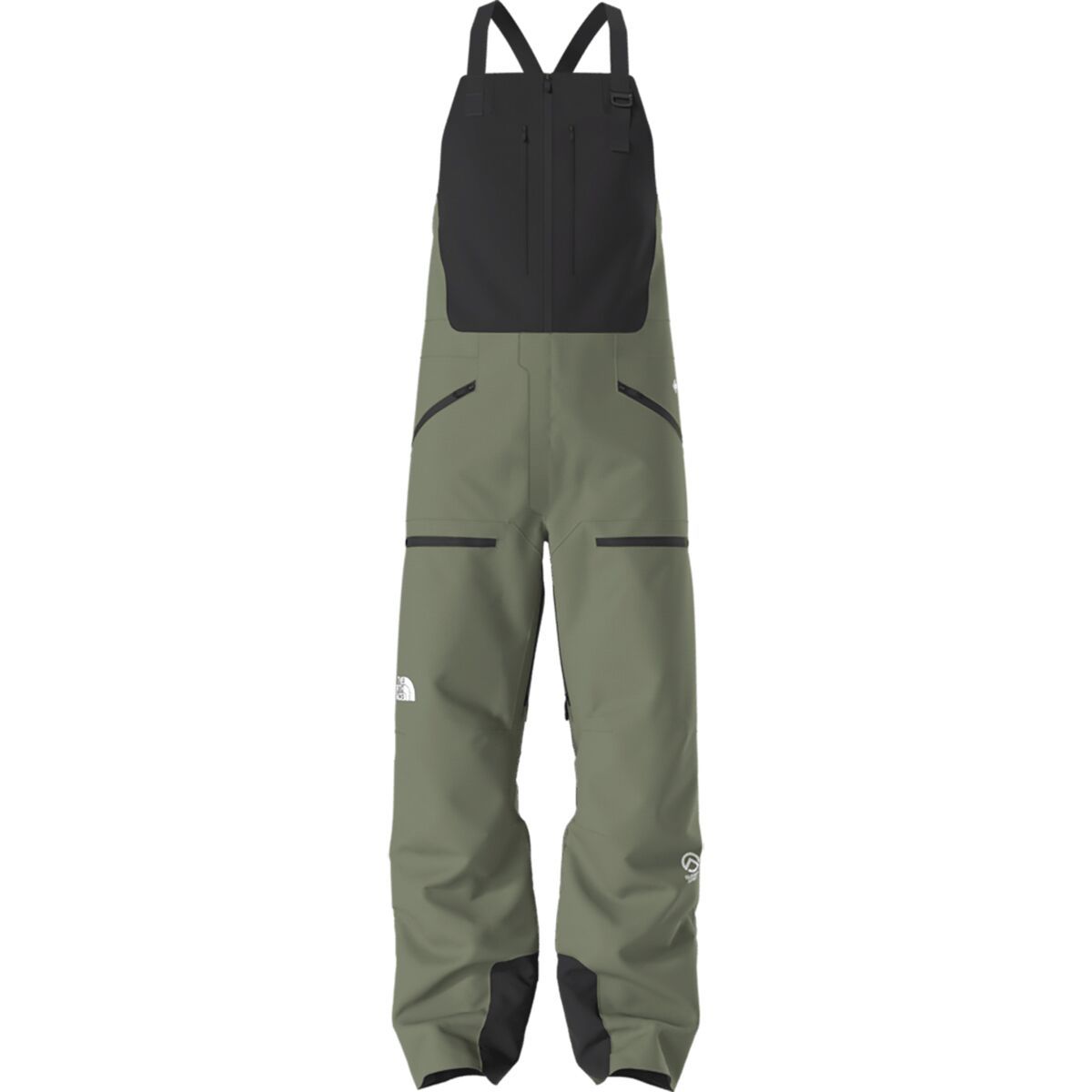 Image of The North Face Summit Tsirku GTX Pro Bib Pant - Men's Bark Mist/TNF Black, S/Reg