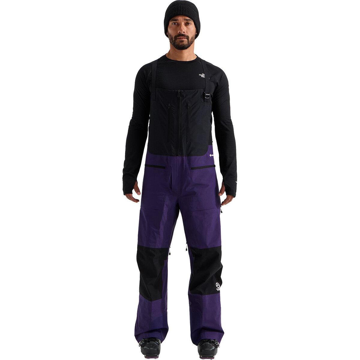 Image of The North Face Summit Verbier GTX Bib Pant - Men's Eternal Purple/TNF Black, L/Reg