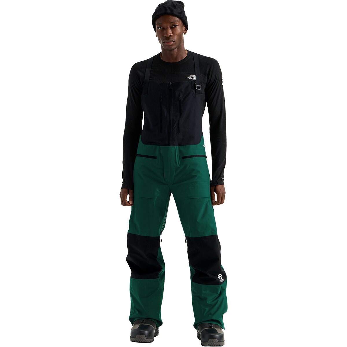 Image of The North Face Summit Verbier GTX Bib Pant - Men's Pacific Teal/TNF Black, M/Reg