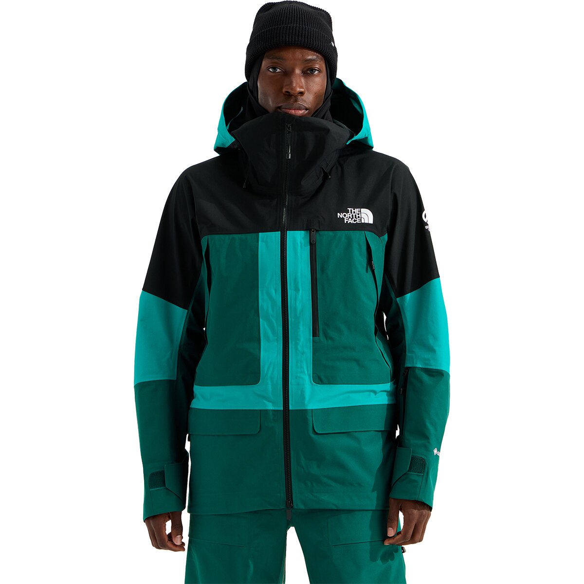 Image of The North Face Summit Verbier GTX Jacket - Men's Restorative Teal/Pacific Teal/TNF Black, L