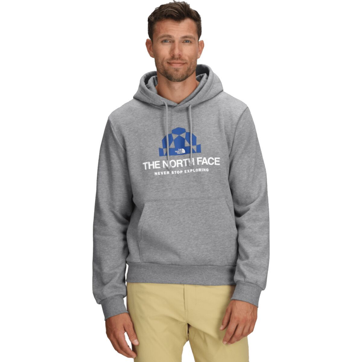Image of The North Face TNF Core BTS Graphic Hoodie - Men's TNF Pale Grey Heather, XXL