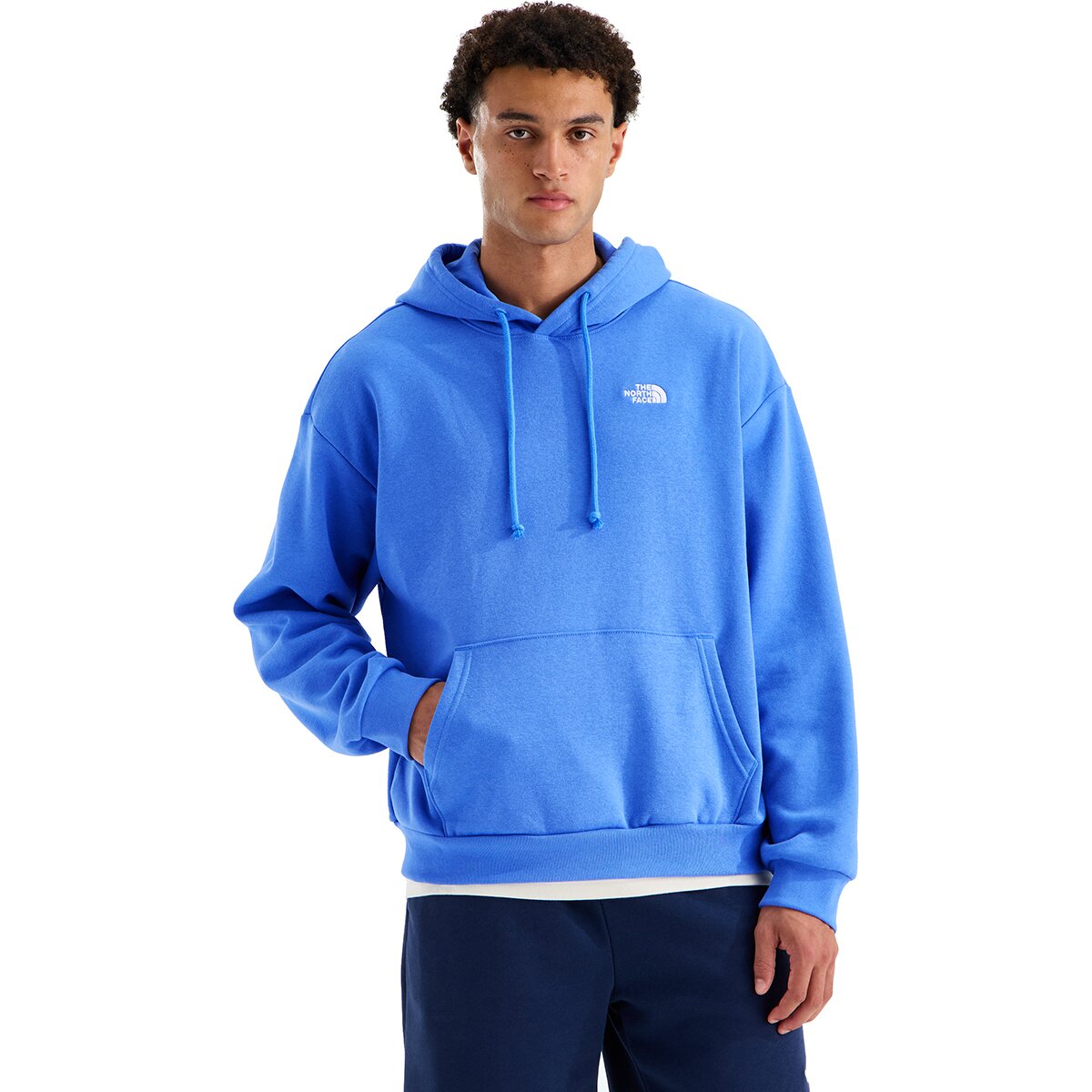 Image of The North Face TNF Core Embroidered Oversized Hoodie - Men's Active Blue, L