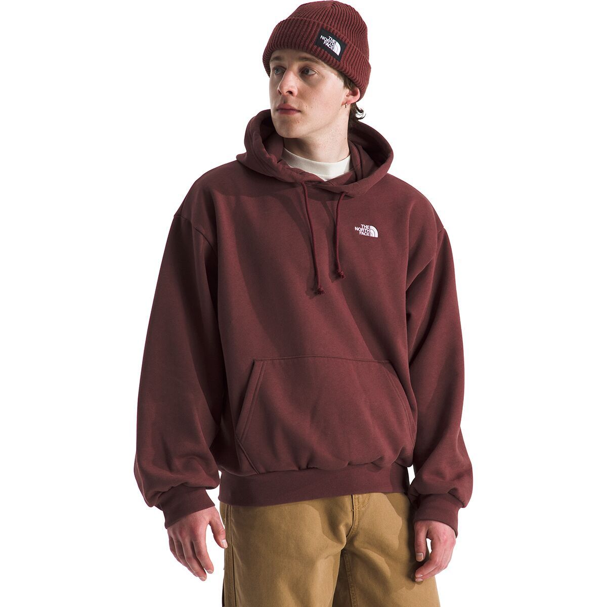 Image of The North Face TNF Core Embroidered Oversized Hoodie - Men's Sumac, XS