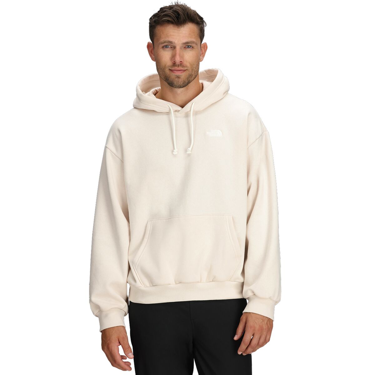Image of The North Face TNF Core Embroidered Oversized Hoodie - Men's White Dune, XS