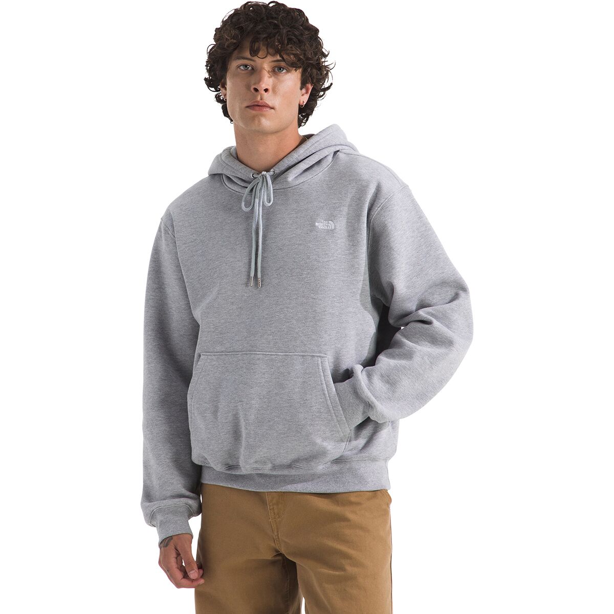 Image of The North Face TNF Essential Hoodie - Men's TNF Pale Grey Heather, XS