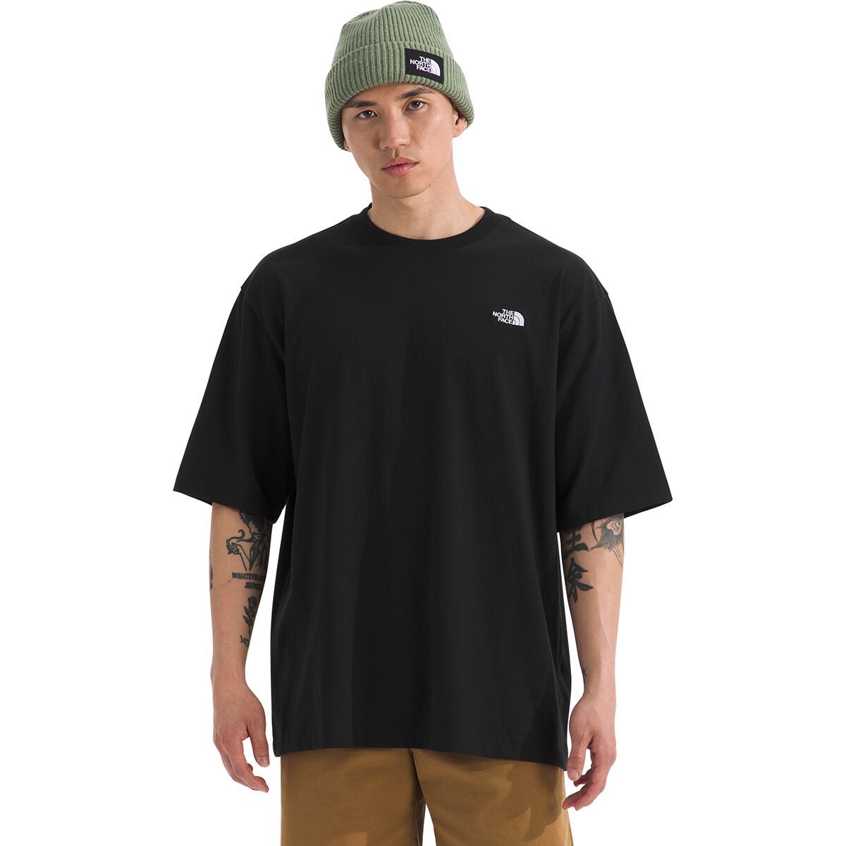 Image of The North Face TNF Essential Oversized Short-Sleeve T-Shirt - Men's TNF Black, XL