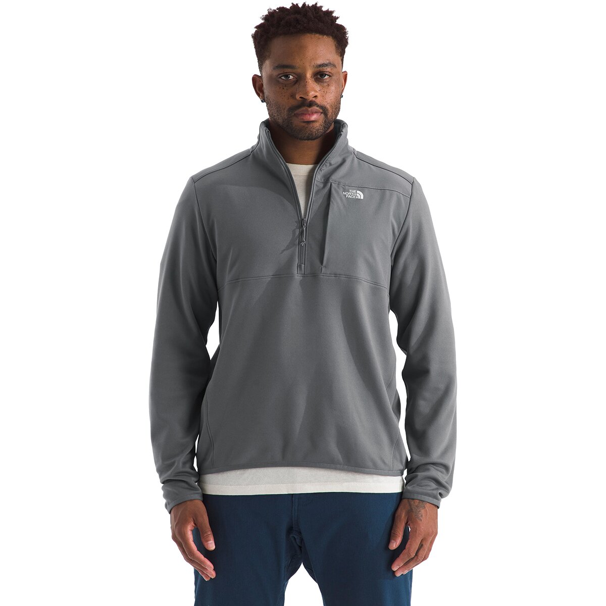 Image of The North Face TNF Performance Fleece 1/4-Zip Jacket - Men's Smoked Pearl, S